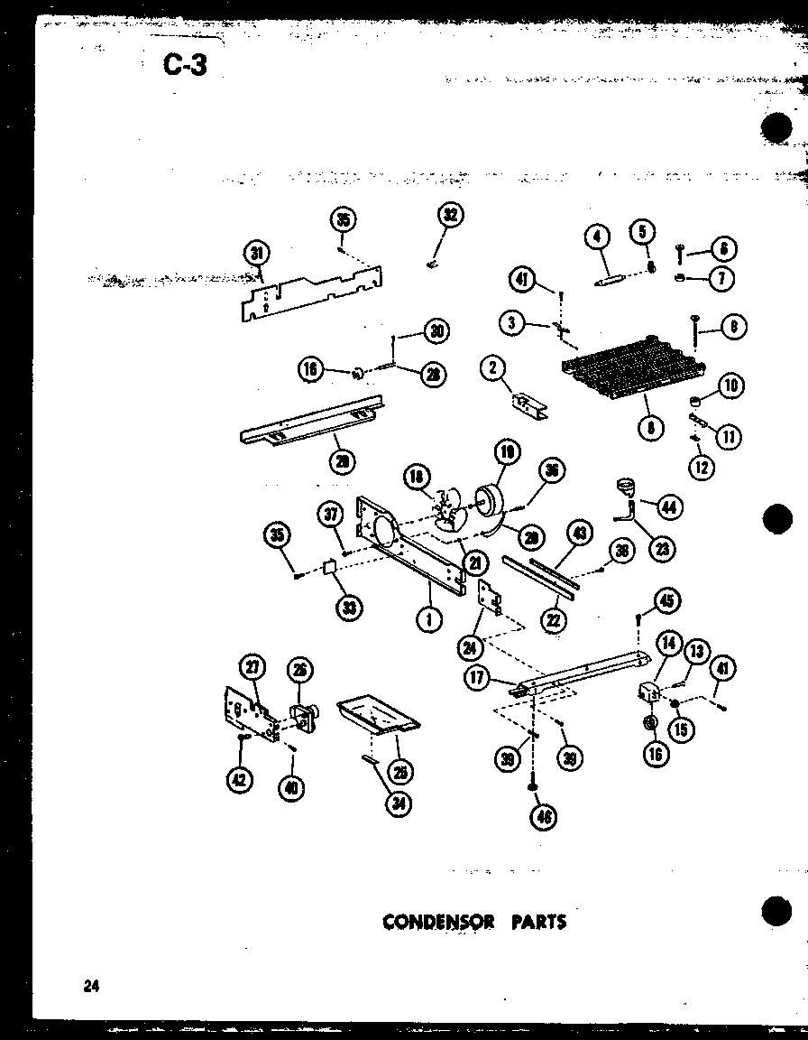 Amana SRI19E-A-P74870-5WA condensor parts diagram