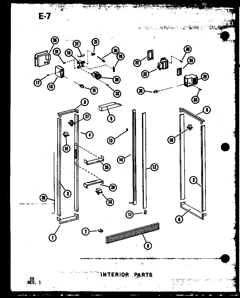 Amana SDI25E-1-C-P74870-18WC interior parts diagram