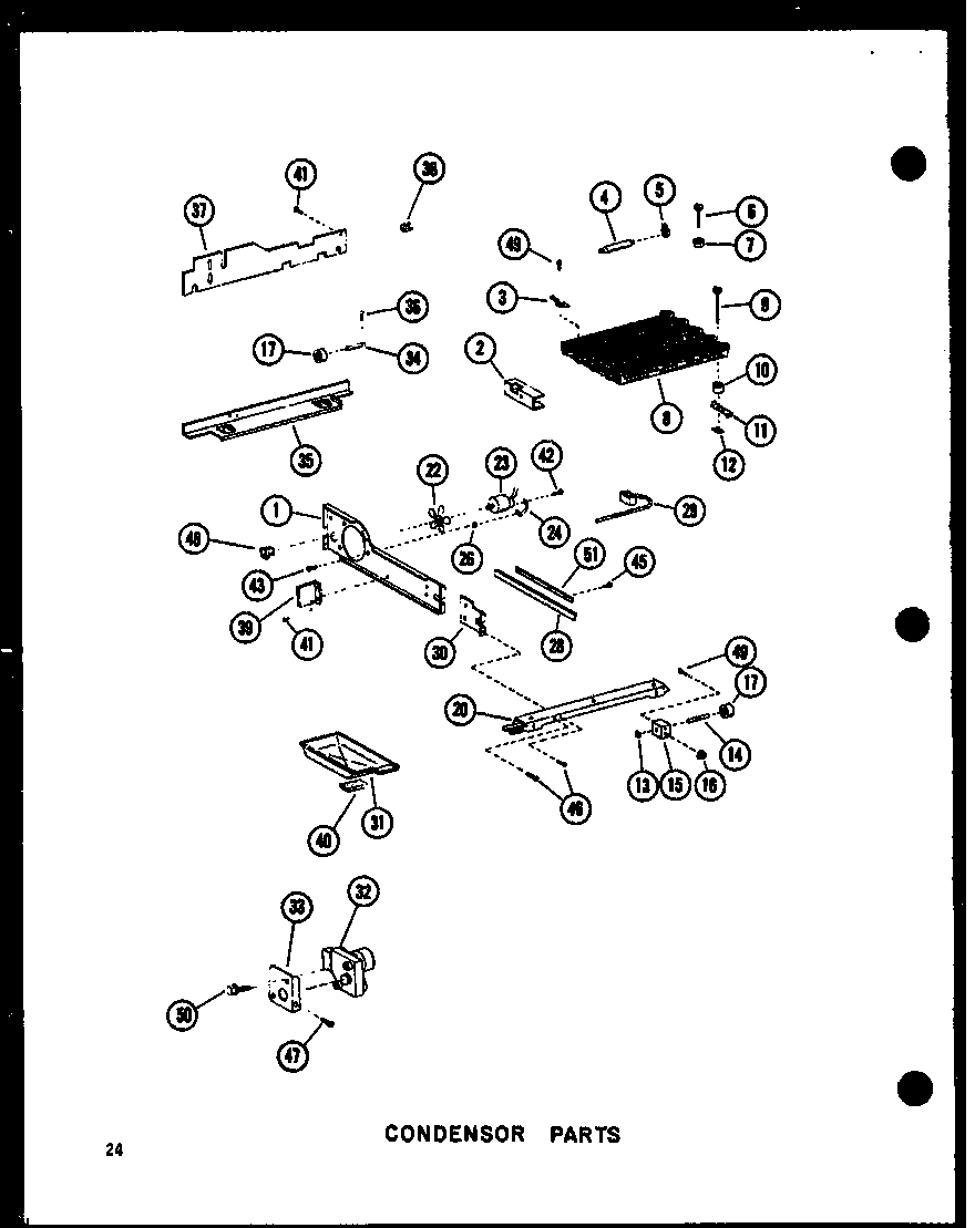 Amana SDI25D-P73900-17W condensor parts diagram