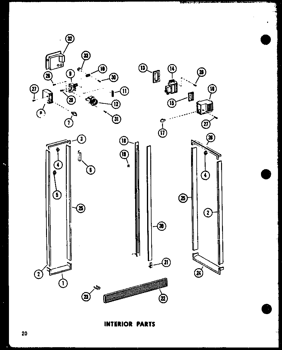Amana SR-522E-C-P74870-10WC interior parts diagram