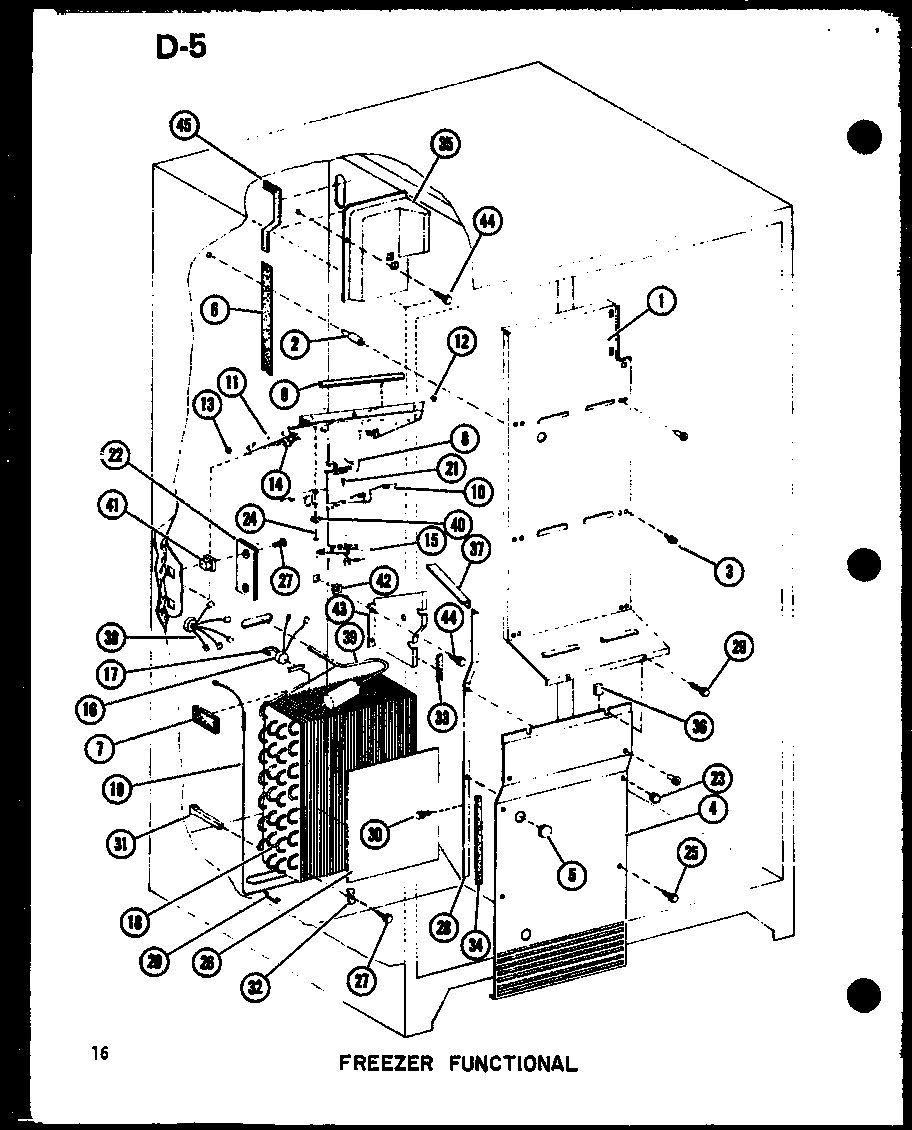 Amana SKI22F-A-P75400-11WA freezer functional diagram