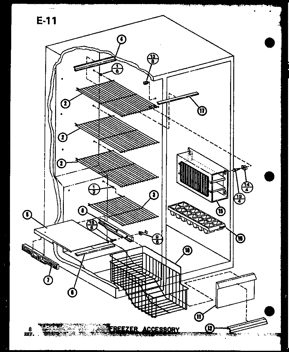Amana SLI22F-G-P75400-18WG freezer accessory (sl22f-c/p75400-13wc) (sl22f/p75400-13w) (sl22f-a/p75400-13wa) (sl22f-l/p75400-13wl) (sl22f-g/p75400-13wg) (sli22f-l/p75400-12wl) (sli22f-c/p75400-12wc) (sli22f-g/p75400-12wg) (sli22f/p75400-12w) (sli22f-a/p75400-12wa) (sli22f-c/p75400-1 diagram