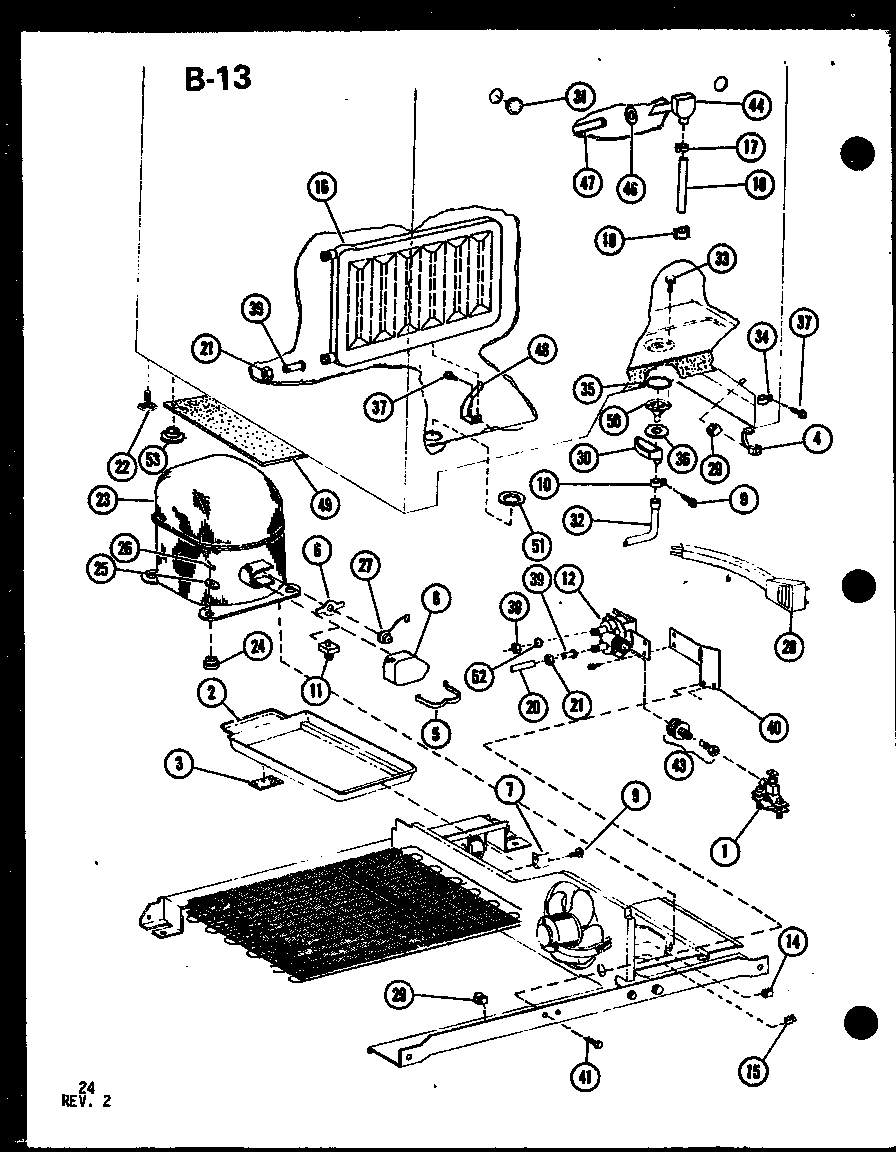 Amana SDI25F-1-A-P75400-8WA compressor diagram