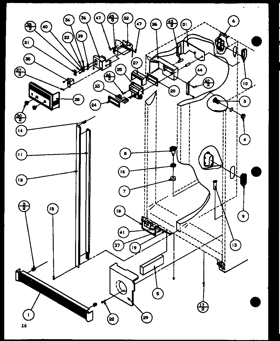 Amana SWDT22H-P7836025W refrigerator diagram