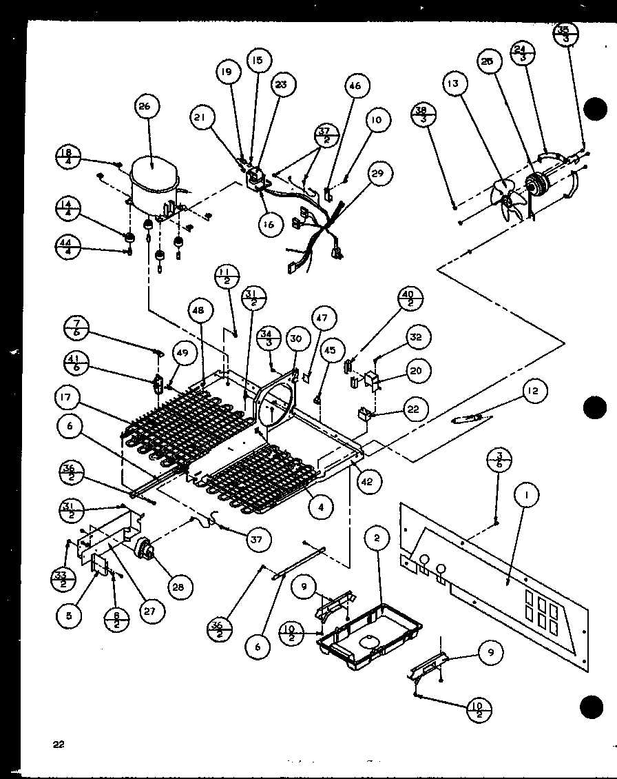 Amana IC4-P7808101W machine compartment (sc19j/p7804507w) diagram
