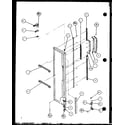 Amana SX25J-P1104025W freezer door hinge and trim parts (sx22j/p7870118w) (sx22j/p1104029w) (sx25j/p7870105w) (sx25j/p1104025w) diagram