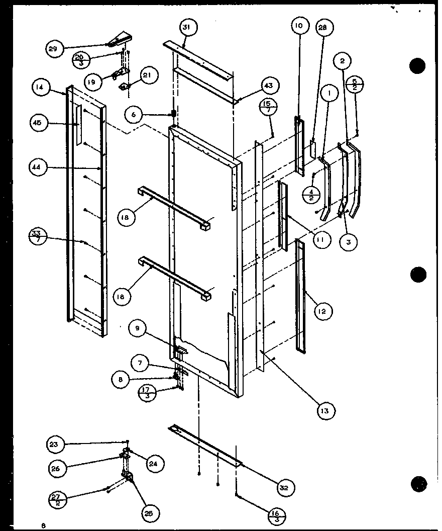 Amana SXI20J-P7870122W refrigerator door (sxi20j/p7870122w) diagram