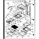 Amana SBI20J-P7870125W freezer for shelving and drawers (sbi20j/p7870125w) diagram