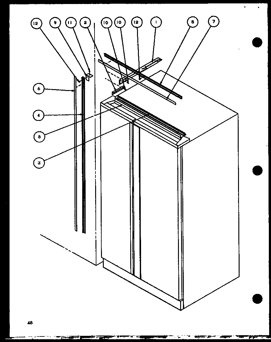 Amana SXI20J-P7870122W b17 trim kit assembly (sbi20j/p7870125w) diagram