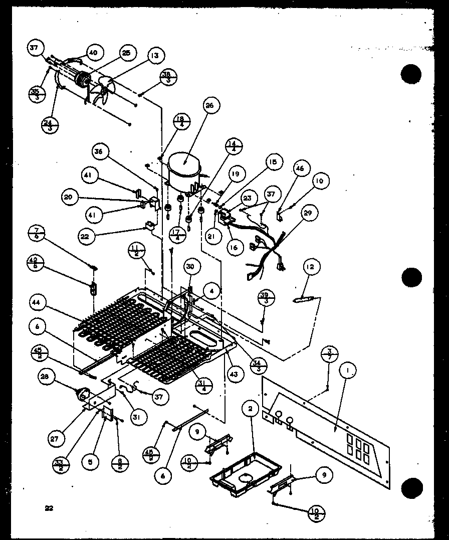 Amana SZI20K-P1117801W machine compartment (szi20k/p1117801w) diagram
