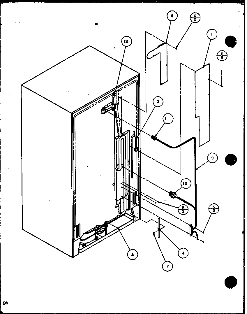 Amana SZI20K-P1117801W back unit (szi20k/p1117801w) diagram