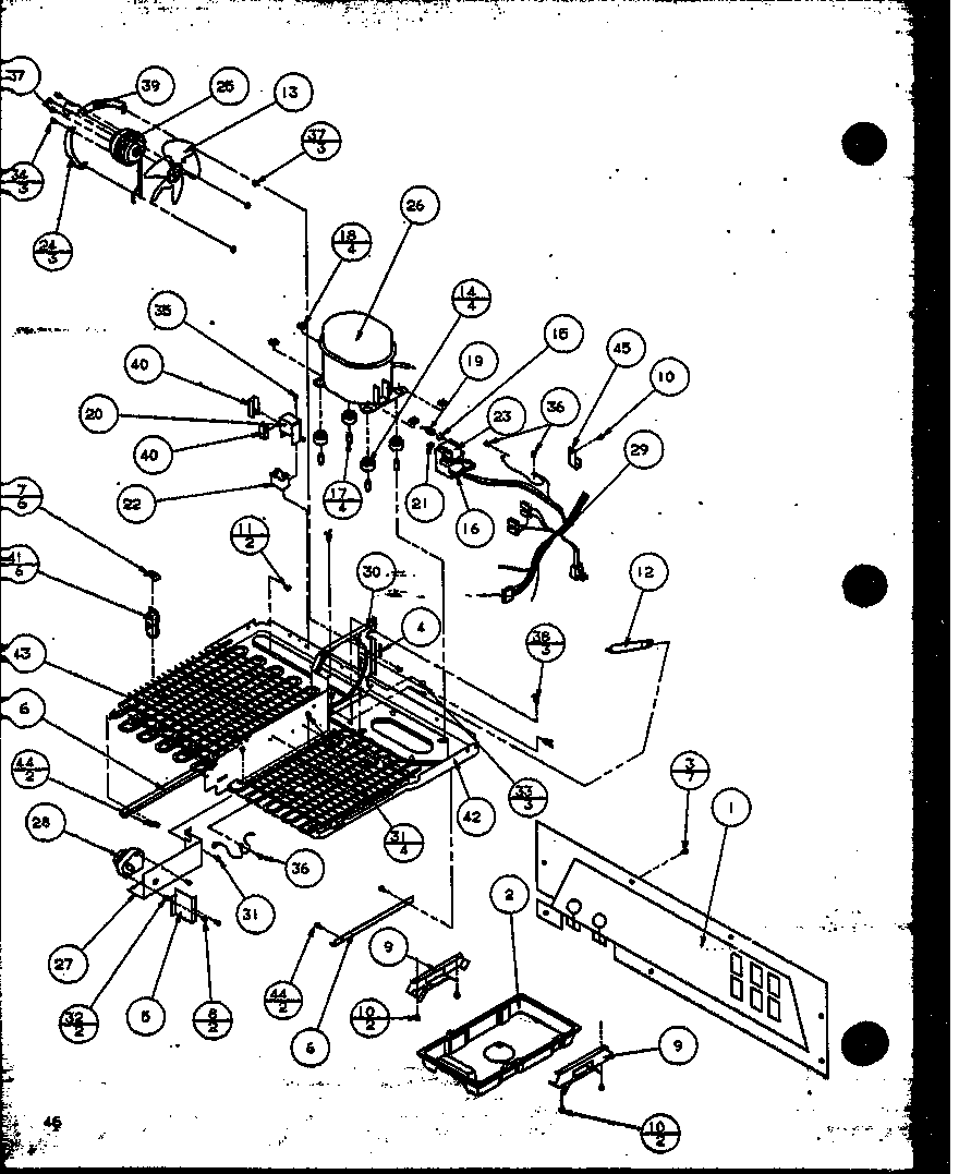 Amana SZI20K-P1117801W machine compartment (sbi20k/p1117802w) diagram