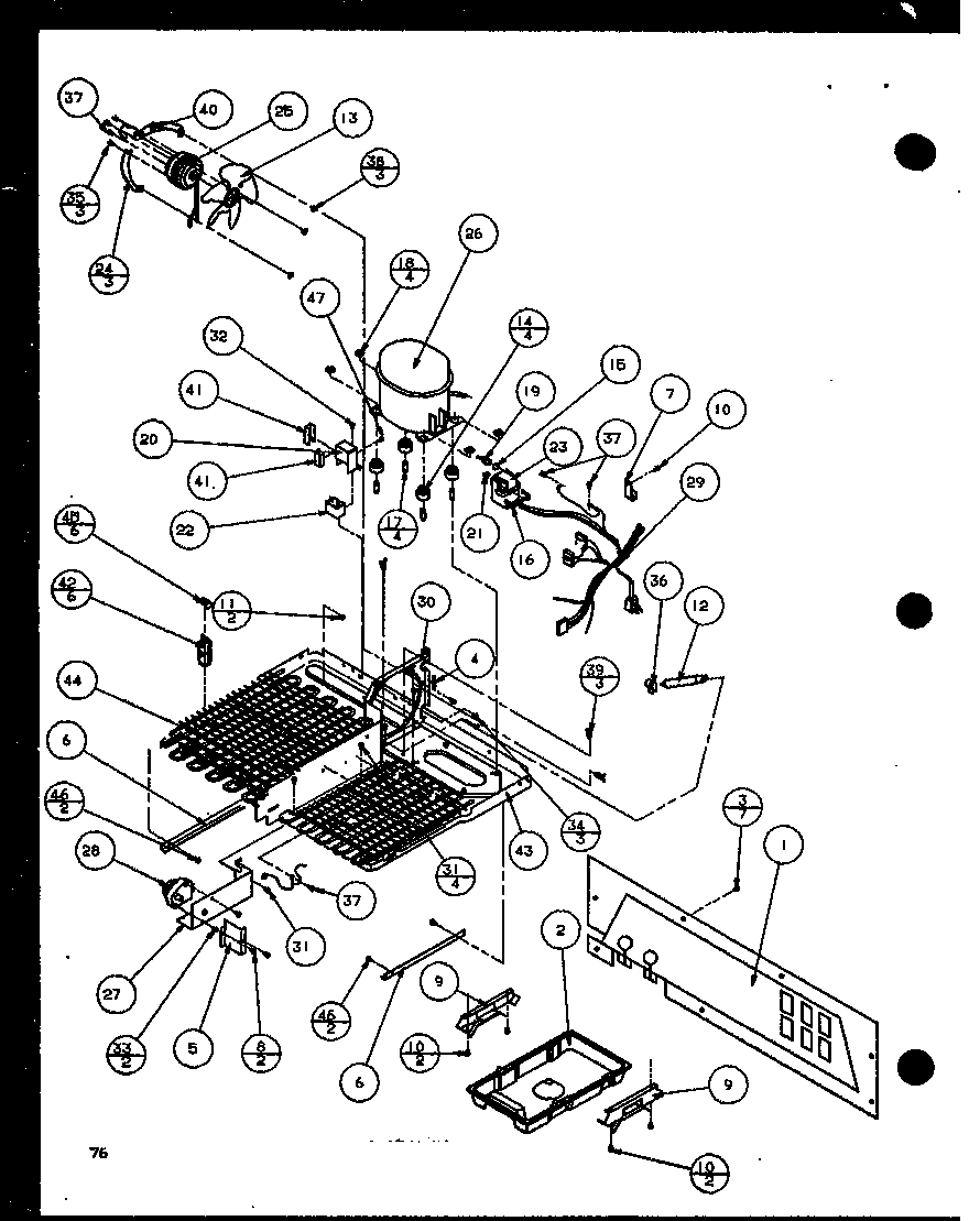Amana SXD22J-P1116104W machine compartment (sxd25jp/p1116405w) (sxd25jp/p1116406w) diagram
