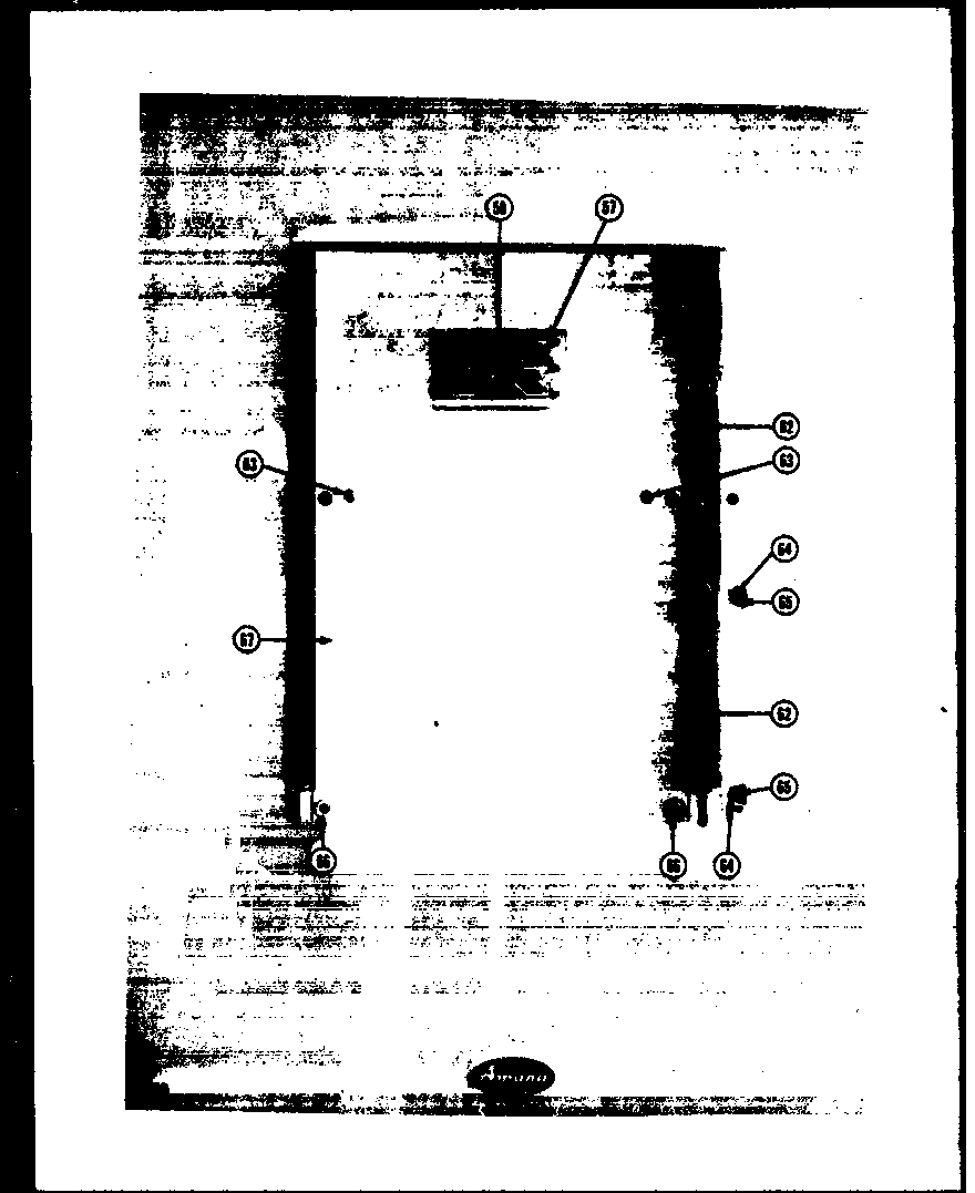 Amana SD-22 back freezer panel diagram