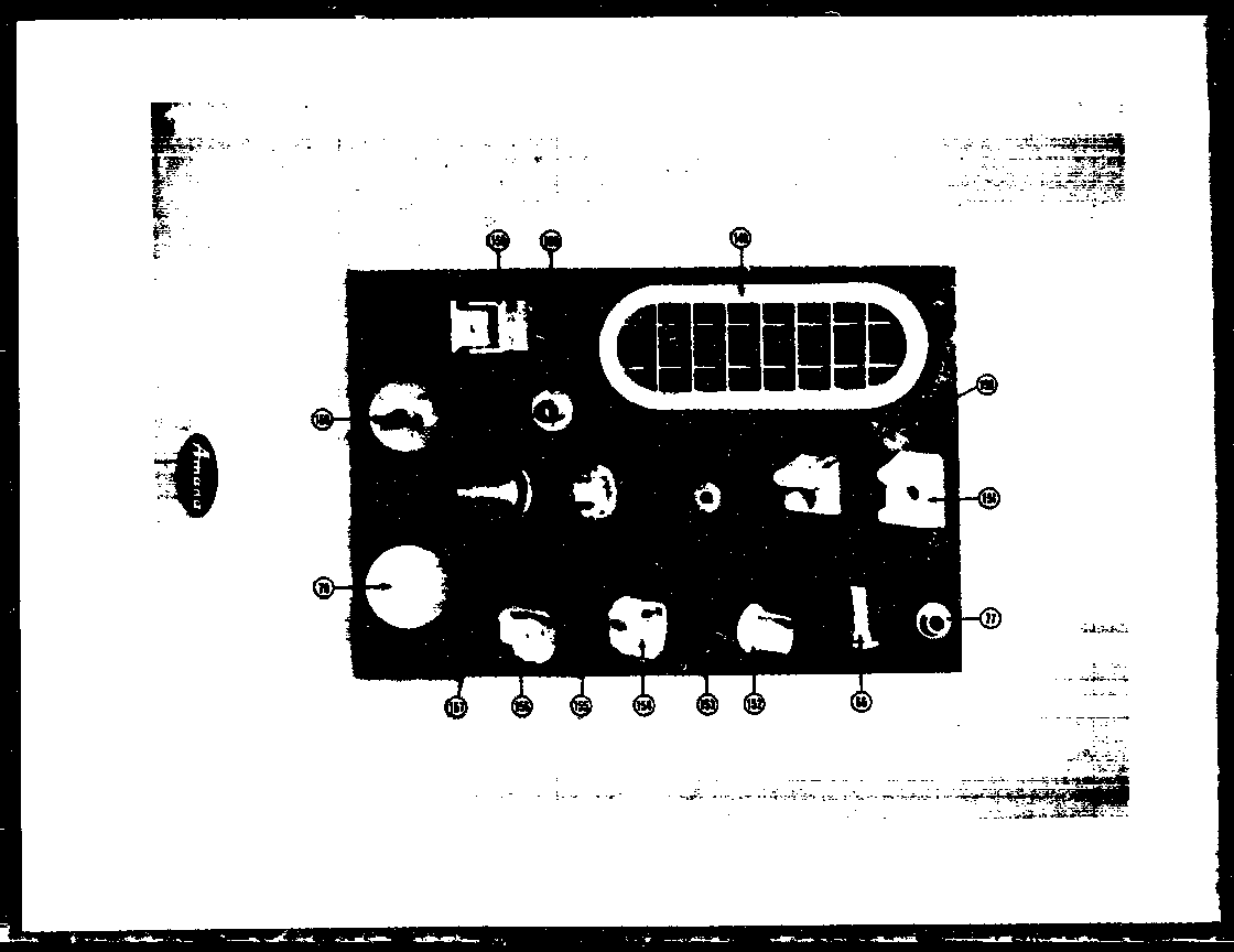 Amana SD-22 support, freezer shelf diagram