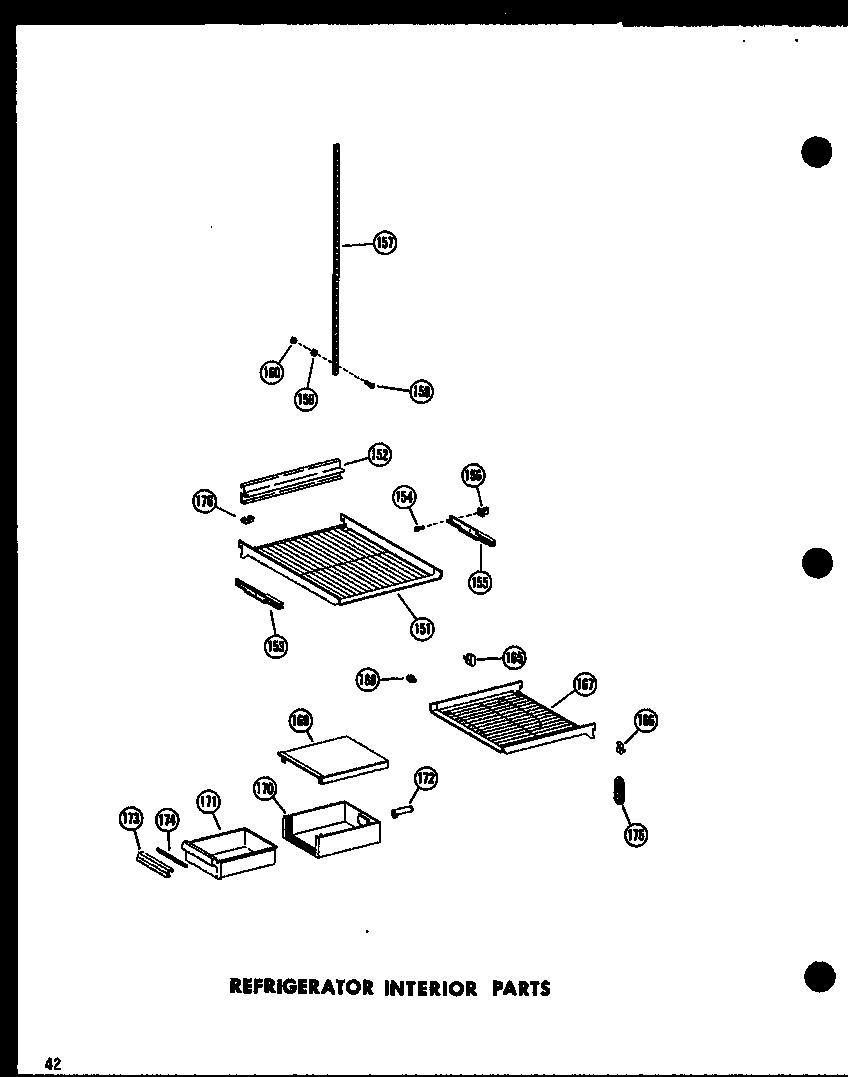 Amana SR17N-C-P60201-69WC refrigerator interior parts diagram