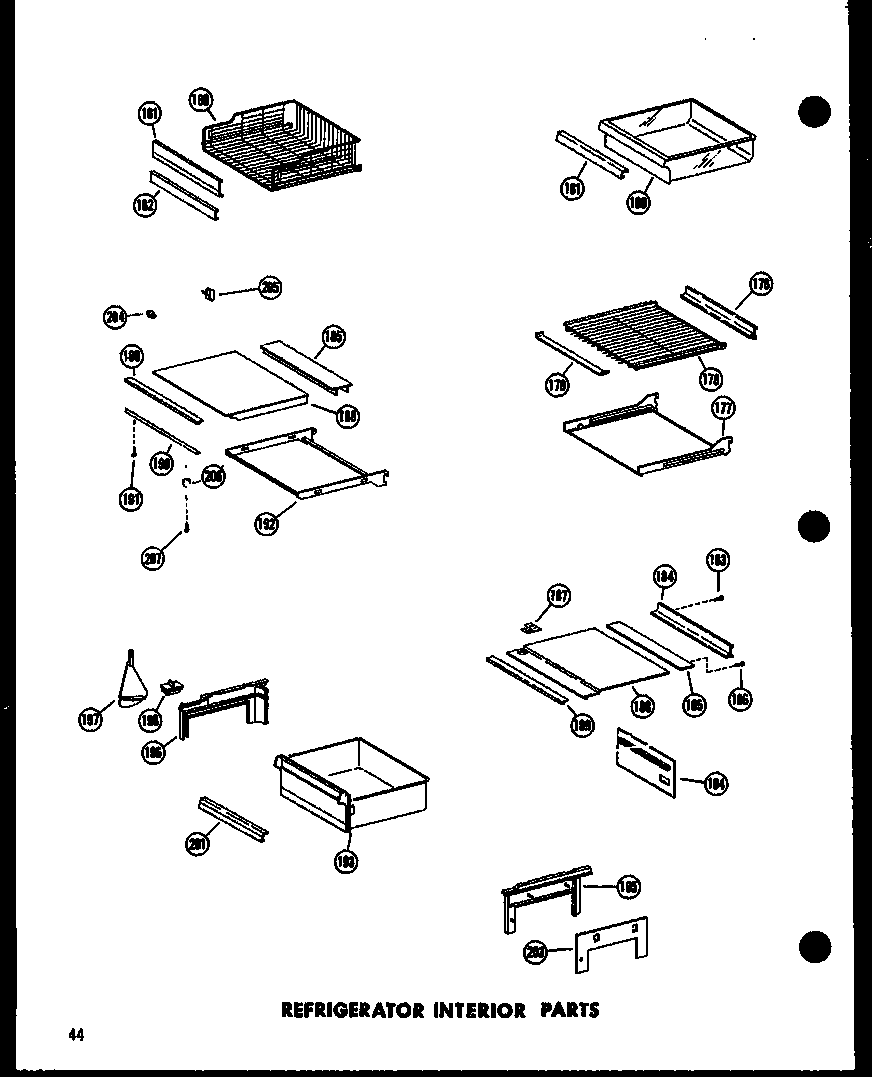 Amana SPN22N-AG-P60230-16WG refrigeratorinterior parts diagram