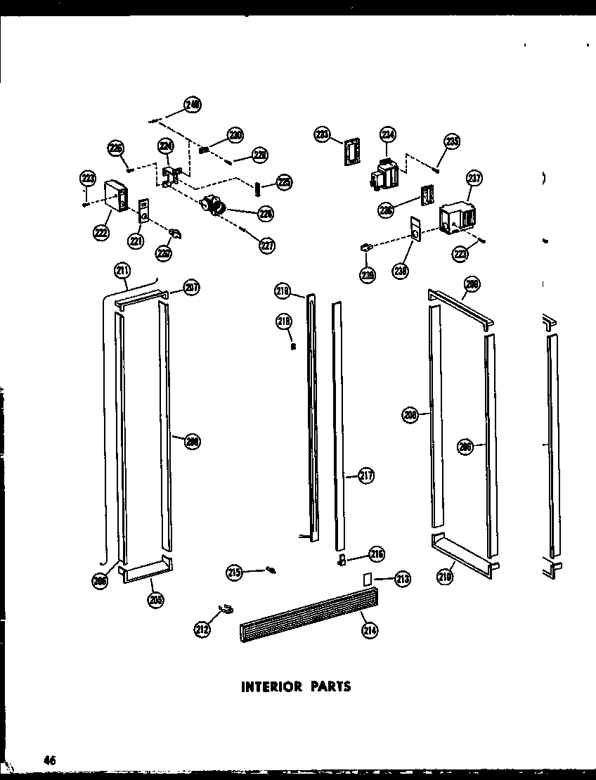 Amana SPN22N-AG-P60230-16WG interior parts diagram