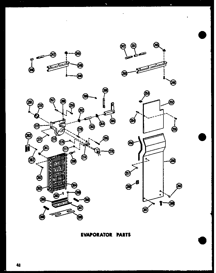 Amana SPN22N-AG-P60230-16WG evaporator parts diagram