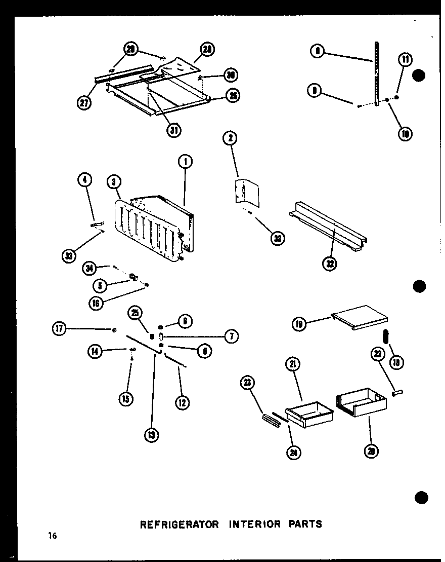 Amana SDI22B-P73320-44W water and insulation tank diagram