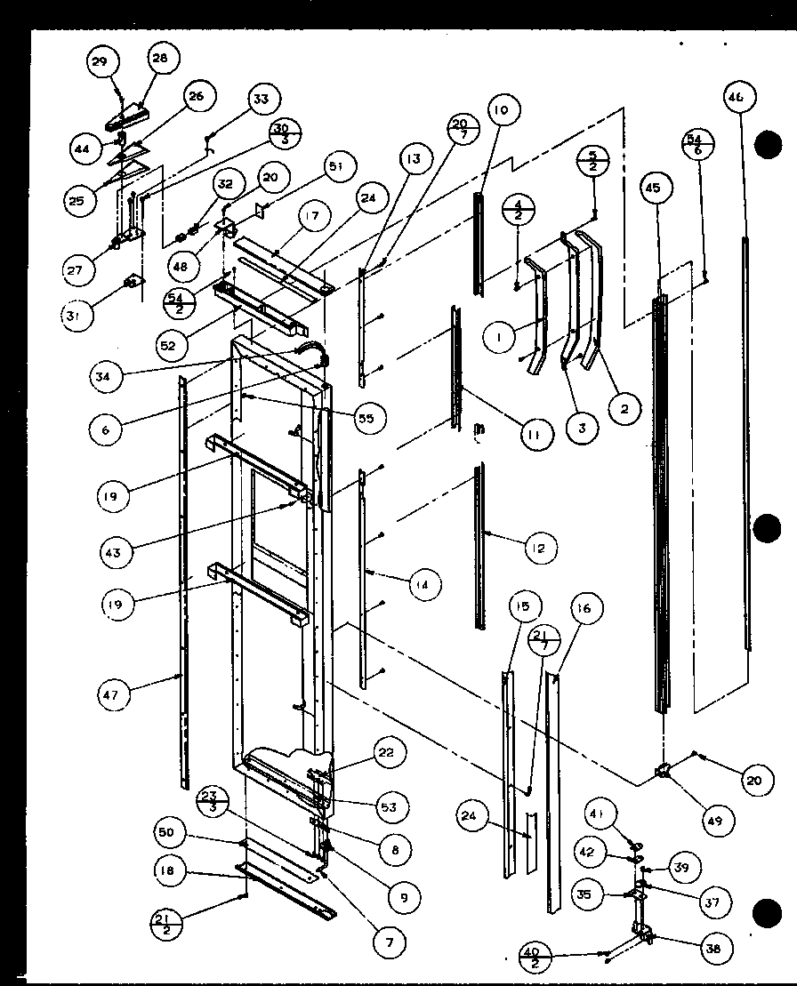 Amana SXPD20H-P7836029W freezer door diagram