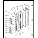 Amana SL22JB-P7870132W freezer door (sl22jb/p7870132w) (sl22jb/p1104031w) diagram