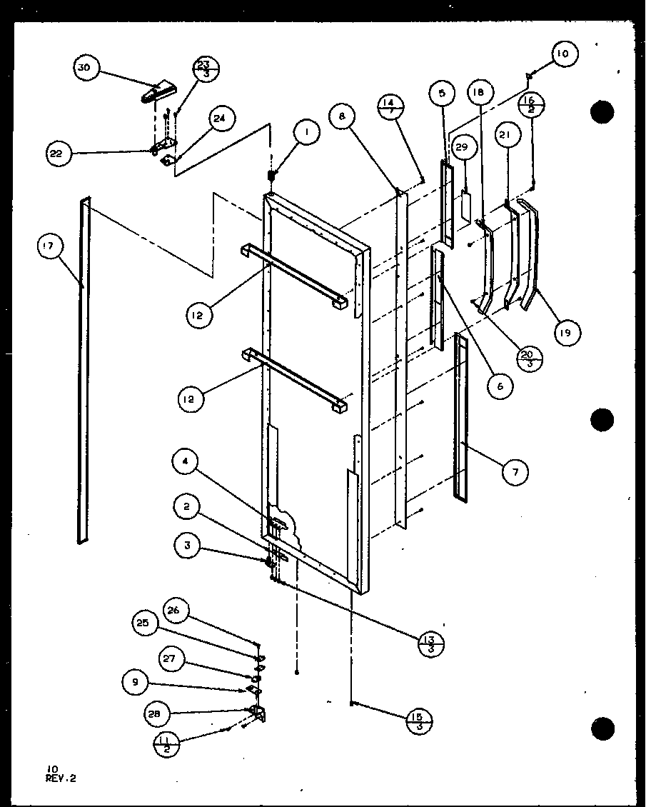 Amana SL22JB-P1104031W refrigerator door (sl22jb/p7870132w) (sl22jb/p1104031w) diagram