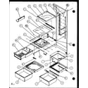 Amana SL22JB-P7870132W refrigerator shelving and drawers (sl22jb/p7870132w) (sl22jb/p1104031w) diagram