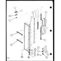 Amana SL22JB-P7870132W freezer door (sl25j/p7870109w) (sl25j/p1104026w) diagram