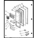 Amana SL22JB-P7870132W refrigerator door (sl25j/p7870109w) (sl25j/p1104026w) diagram