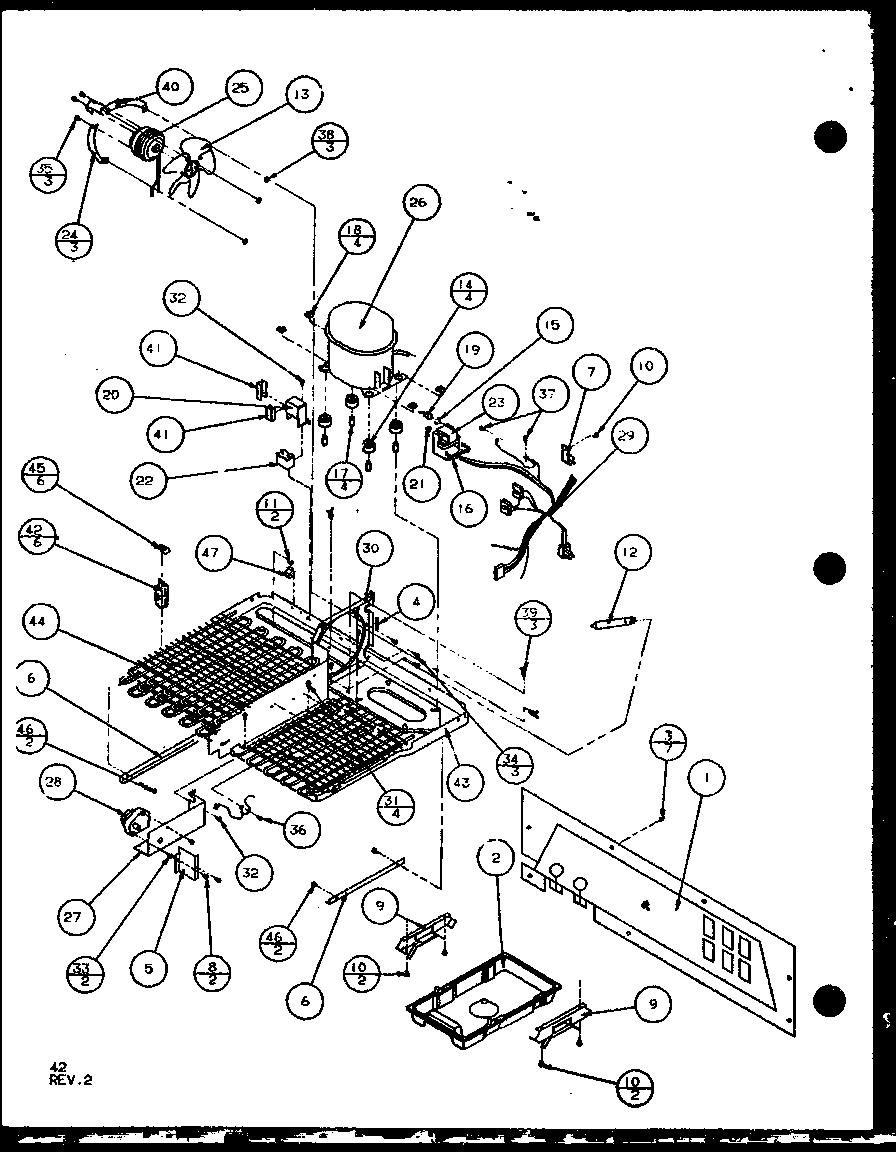 Amana SL22JB-P1104031W machine compartment (sl25j/p7870109w) (sl25j/p1104026w) diagram