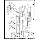 Amana SLD25J-P7870110W freezer door hinge and trim parts (sld25j/p7870110w) (sld25jb/p7870111w) (sld25jp/p7870112w) (sld22jb/p7870133w) diagram