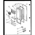 Amana SLD25J-P7870110W refrigerator door (sld25j/p7870110w) (sld25jb/p7870111w) (sld25jp/p7870112w) (sld22jb/p7870133w) diagram