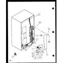 Amana SLD25J-P7870110W cabinet back (sld25j/p7870110w) (sld25jb/p7870111w) (sld25jp/p7870112w) (sld22jb/p7870133w) diagram