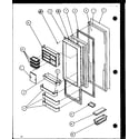 Amana 36088-P11108702W refrigerator door (36081/p1108701w) (36088/p1108702w) (36091/p1108703w) (36098/p1108704w) diagram