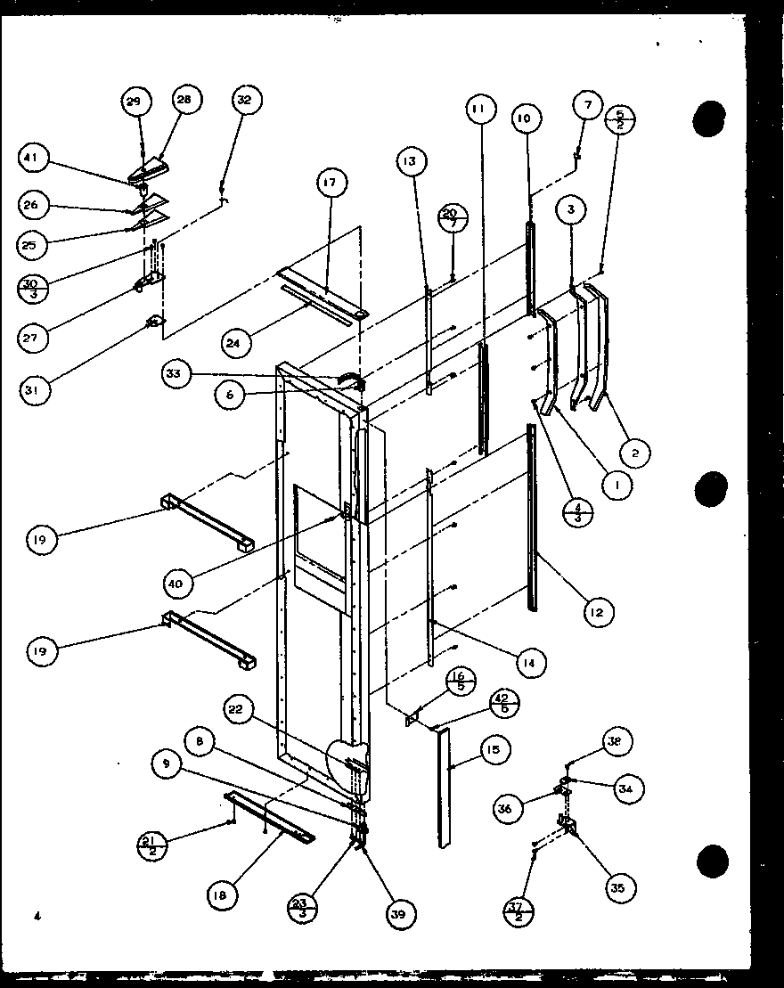 Amana 36591-P1115603W freezer door diagram