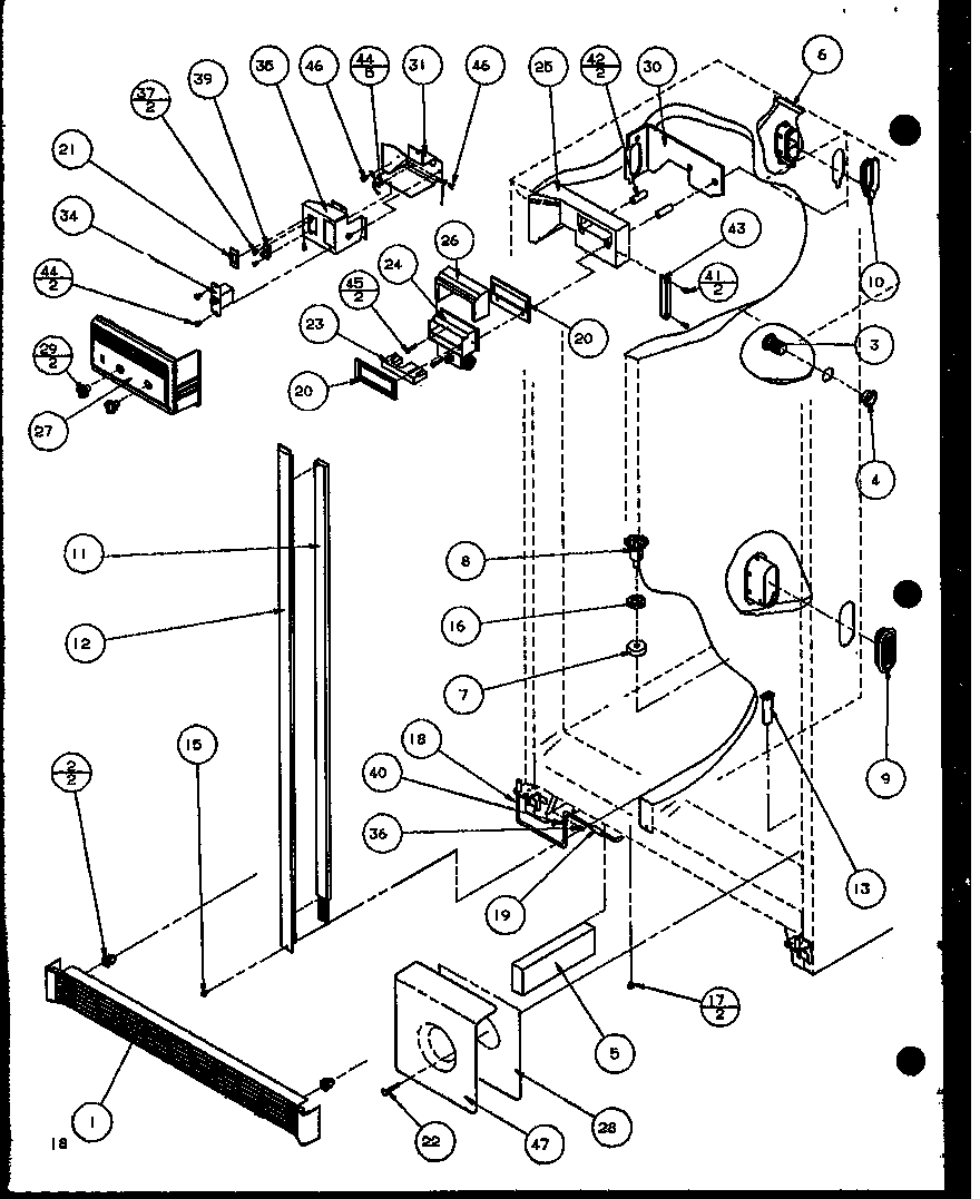 Amana SBD20K-P1117701W refrigerator (sbd20k/p1117701w) diagram