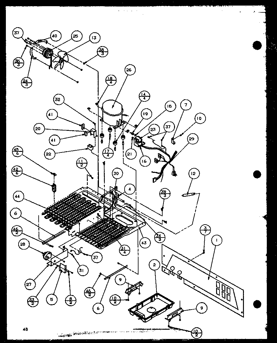 Amana SBD20K-P1117701W machine compartment (szd20k/p1117702w) (szd20kb/p1117703w) (szd20kp/p1117704w) diagram