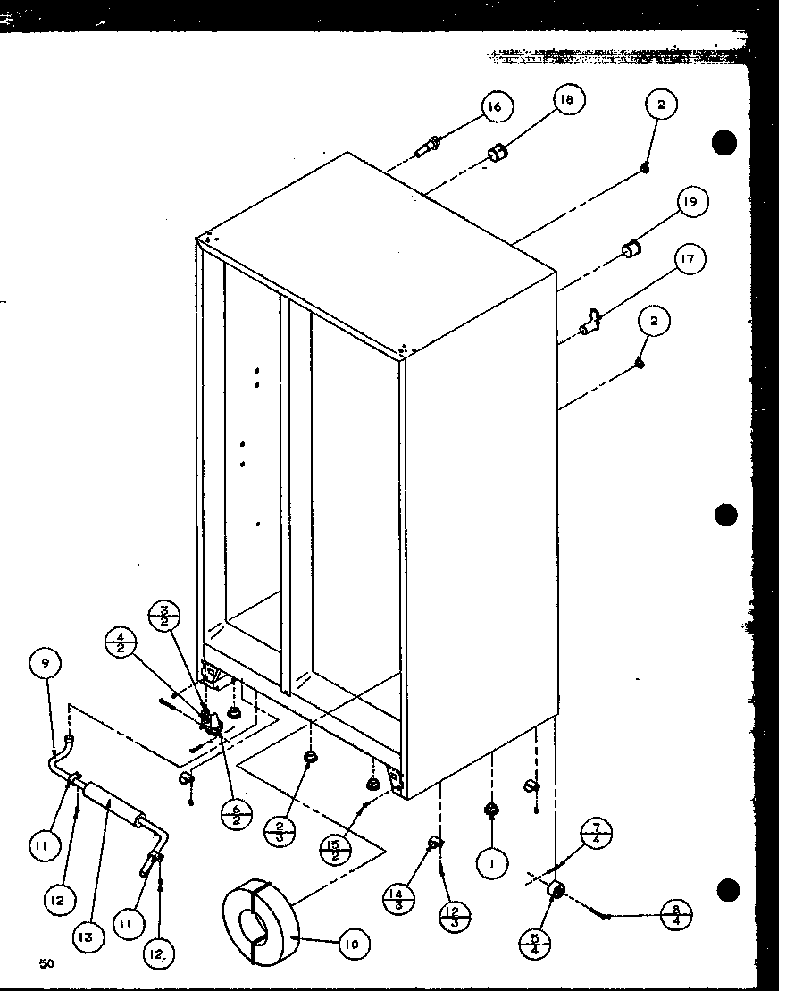 Amana SBD20K-P1117701W drain and rollers (szd20k/p1117702w) (szd20kb/p1117703w) (szd20kp/p1117704w) diagram