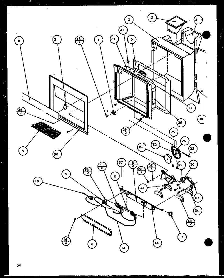 Amana 36578-P1115508W ice and water cavity (36571/p1115505w) (36571/p1115506w) (36578/p1115507w) (36578/p1115508w) diagram