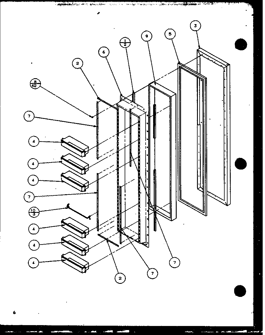 Amana SZ22MBW-P1120609WW freezer door (sz22mw/p1120607ww) (sz22ml/p1120607wl) (sz22mw/p1120608ww) (sz22ml/p1120608wl) (sz22mbw/p1120609ww) (sz22mbl/p1120609wl) (sz22mbw/p1120610ww) (sz22mbl/p1120610wl) diagram
