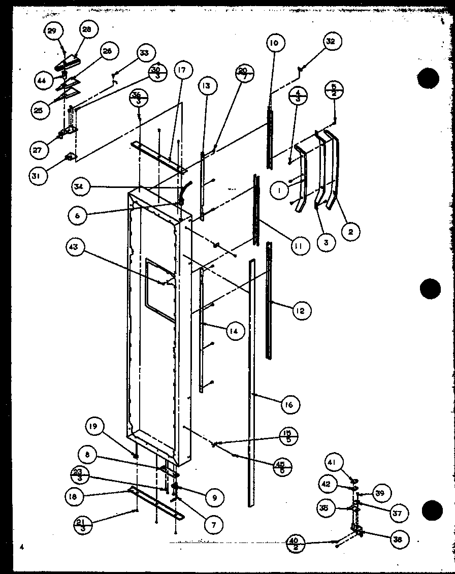Amana SZD27KPL-P1101206WL freezer door diagram