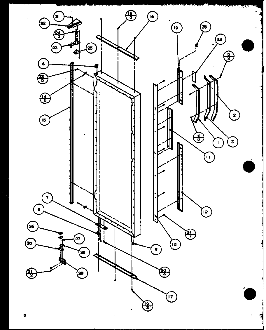 Amana SZD27KPL-P1101206WL refrigerator door diagram