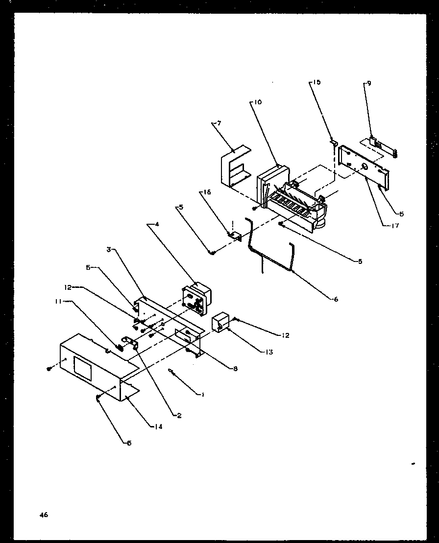 Amana SXD25NE-P1162406WE ice maker diagram