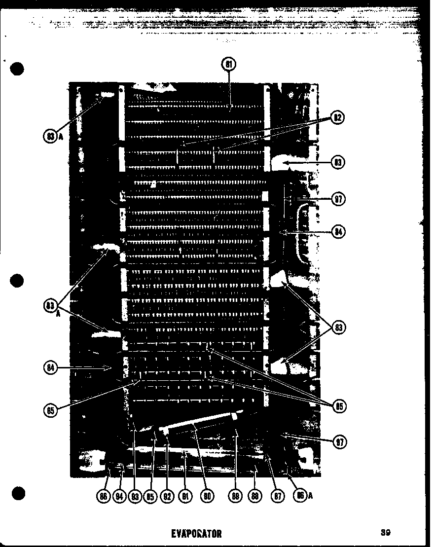 Amana SRI19D evaporator diagram