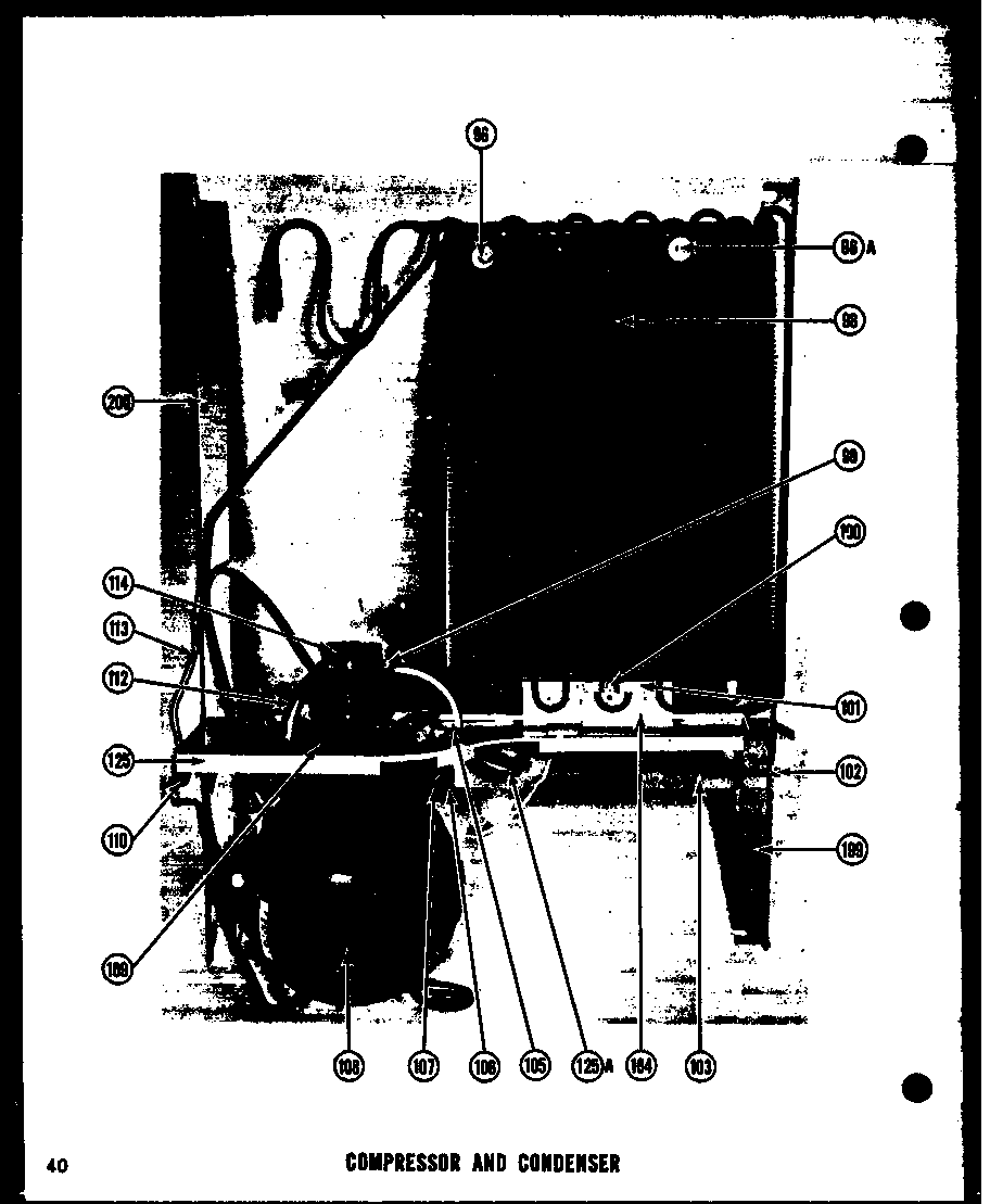 Amana SRI19D compressor and condenser diagram