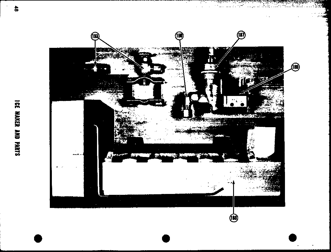 Amana SRI19D ice maker and parts diagram
