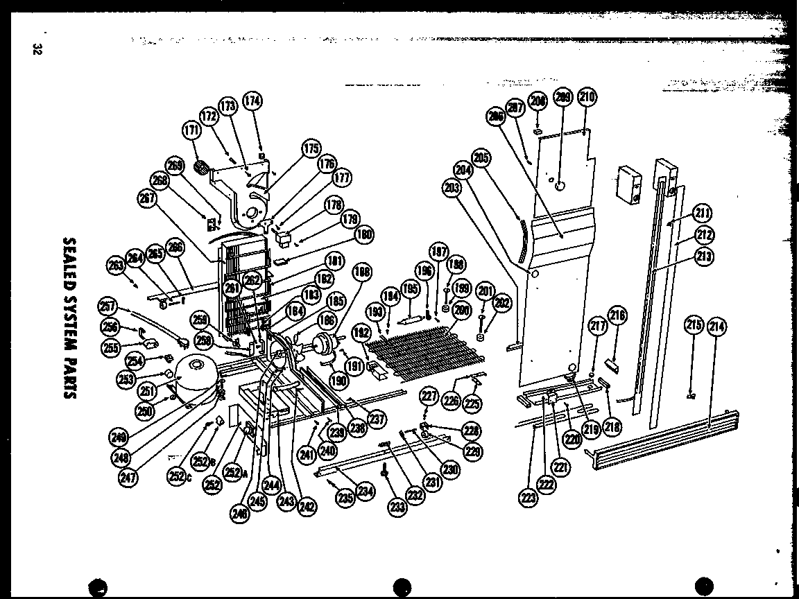 Amana SR22F sealed system parts diagram