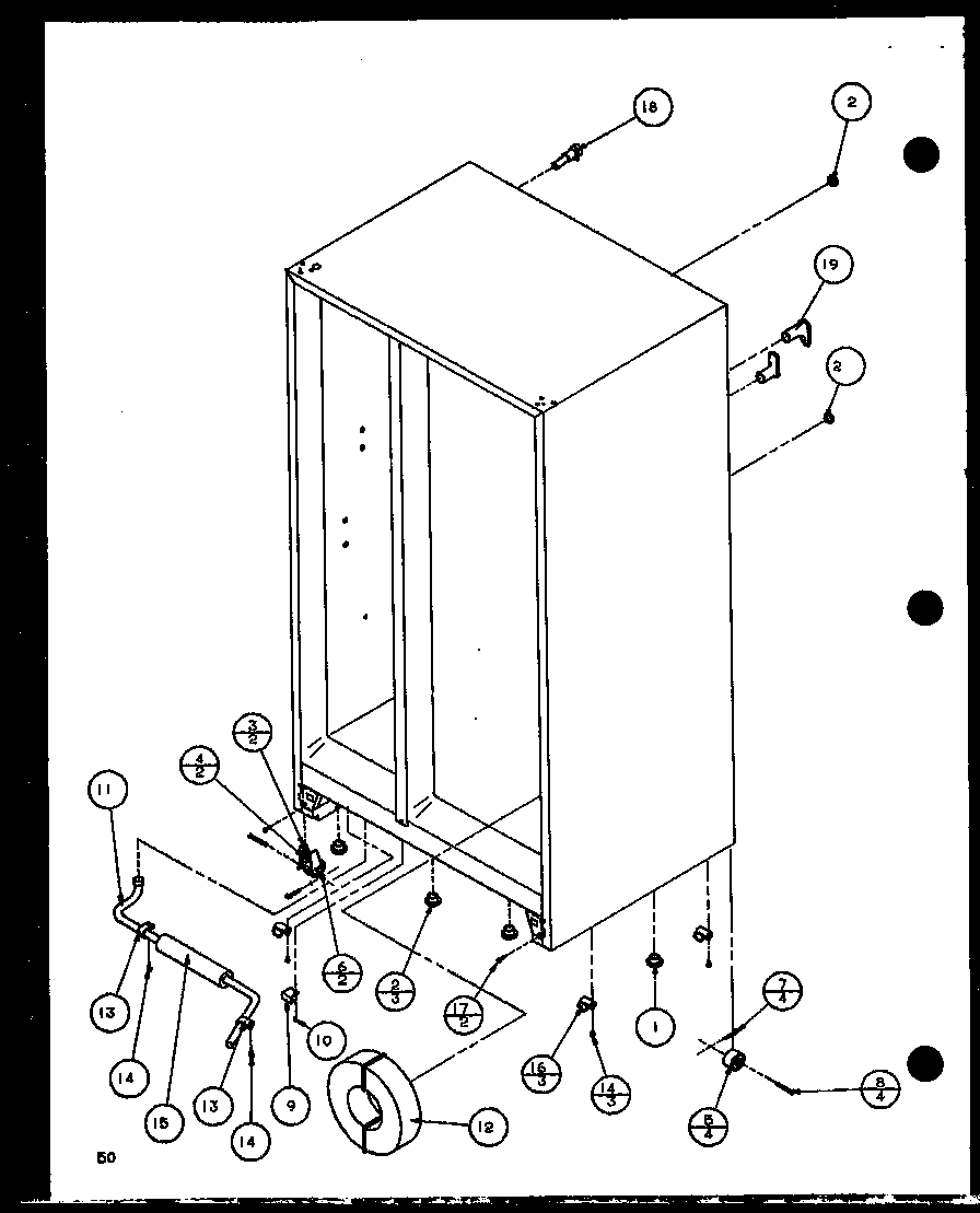 Amana 36571-P1108506W drain and rollers (36571/p1108505w) (36571/p1108506w) (36578/p1108507w) (36578/p1108508w) diagram