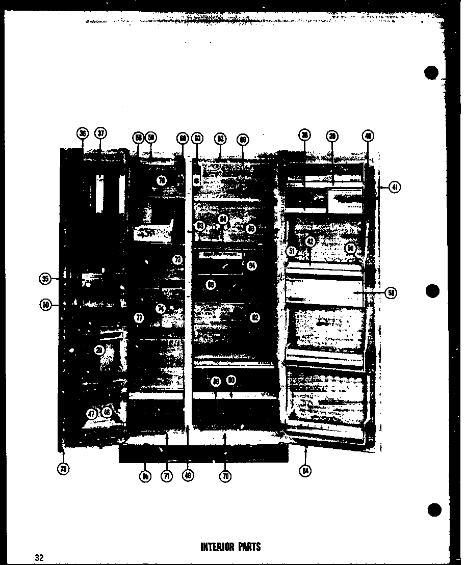 Amana SRI19E interior parts (iii) diagram